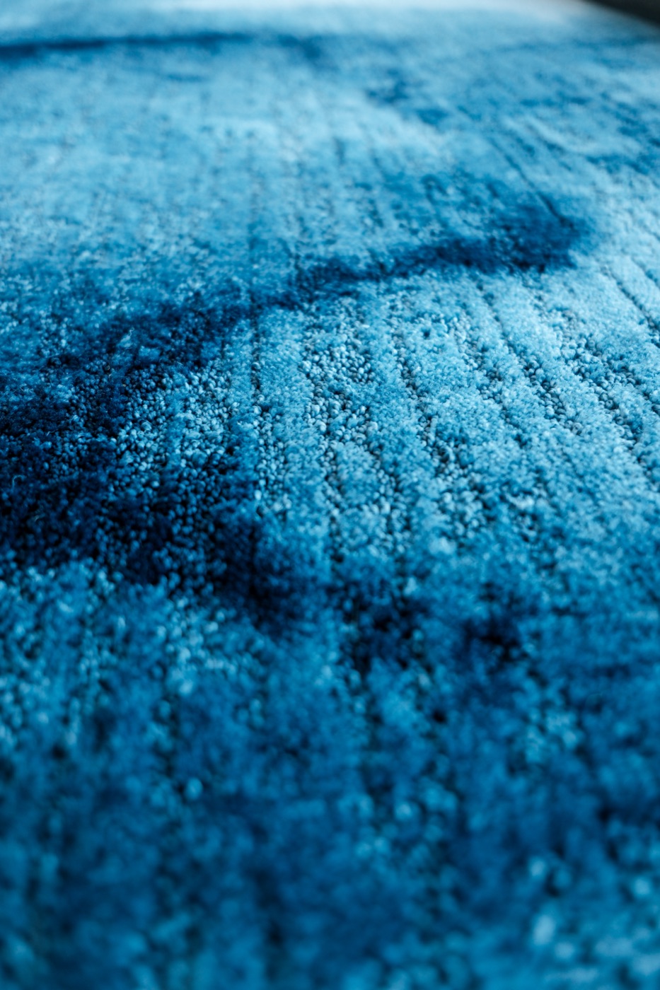 Zoom sur la texture et le motif de la moquette