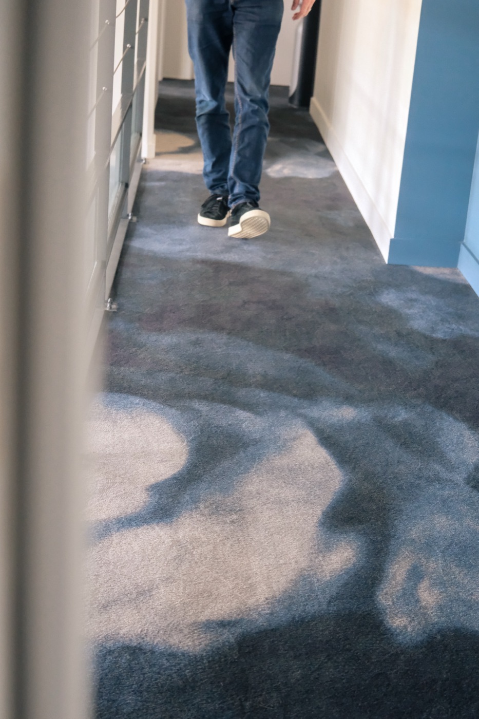 Moquette de l'espace de circulation